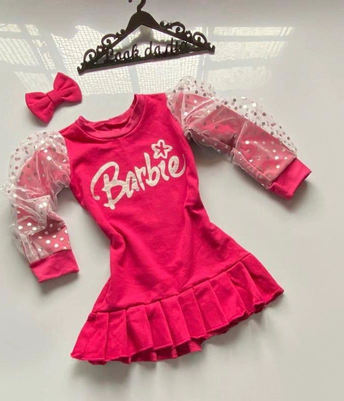 Vestido Moletom Barbie  - 1