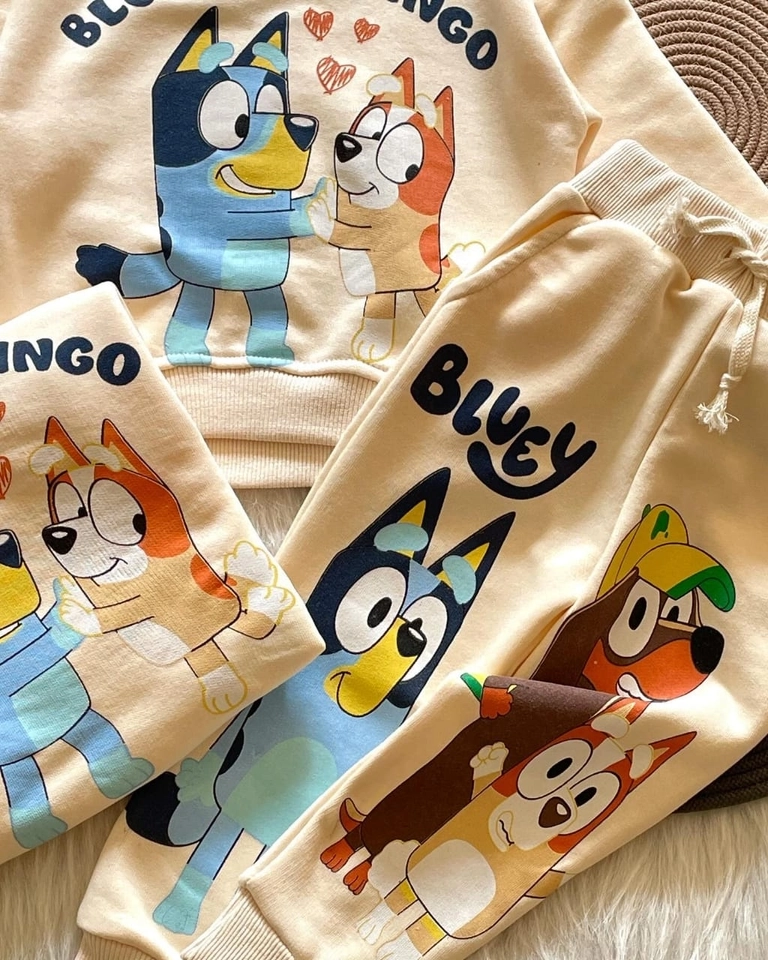 Conjunto Moletom Bluey e Bingo - 2