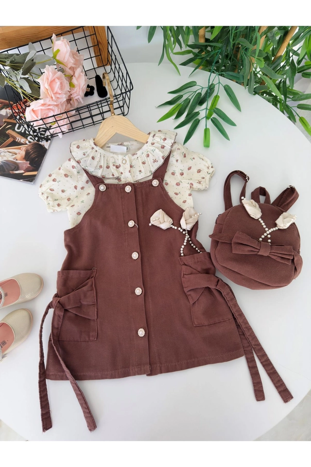 Kit vestido floral+ bolsa  - 3