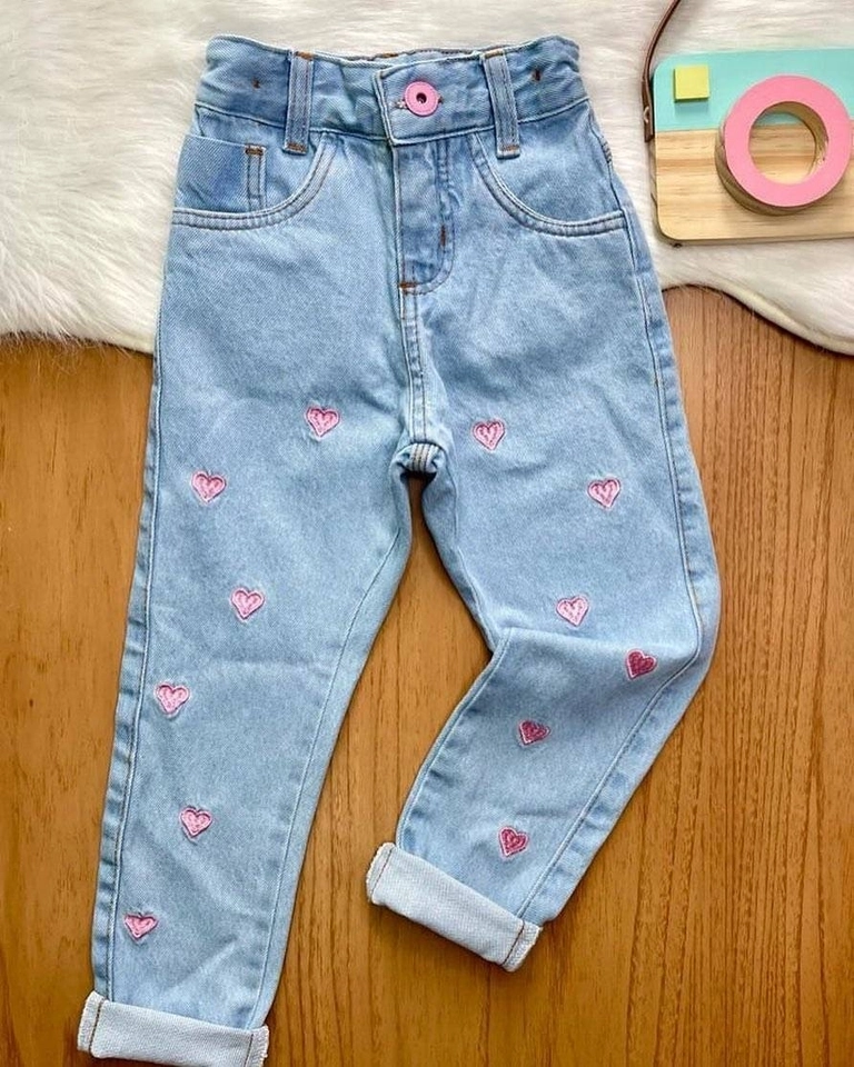 Calça jeans Coração - 1