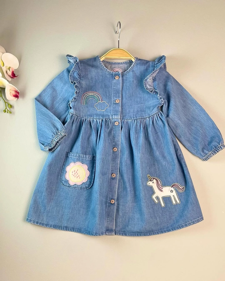 Vestido Jeans Poney - 1