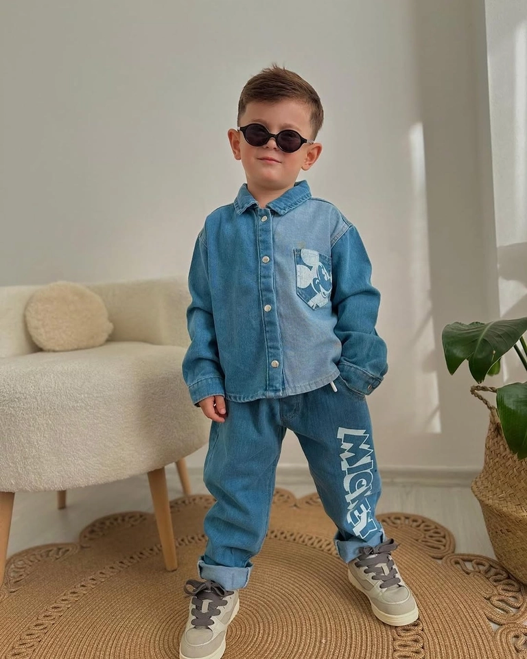 Conjunto Jeans Mickey  - 1