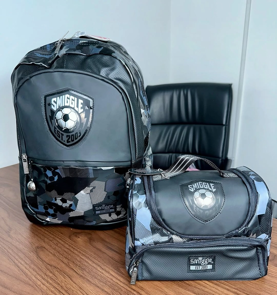 Kit mochila escolar 2 peças futebol 