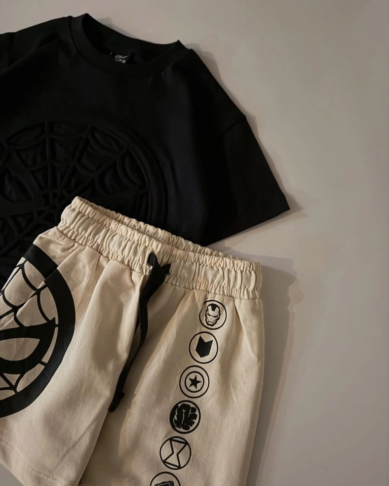 Conjunto Verão Homem Aranha Black  - 2