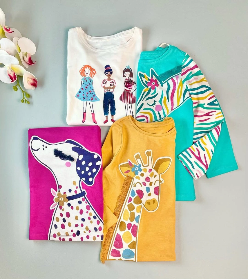 Kit 4 blusas manga longa  - 1