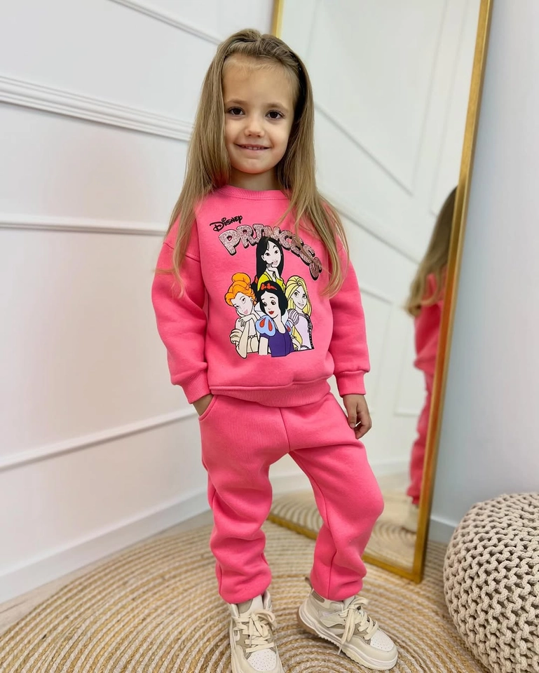 Conjunto inverno princesas pink  - 1