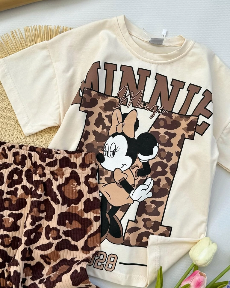Conjunto de verão Minnie onça  - 3