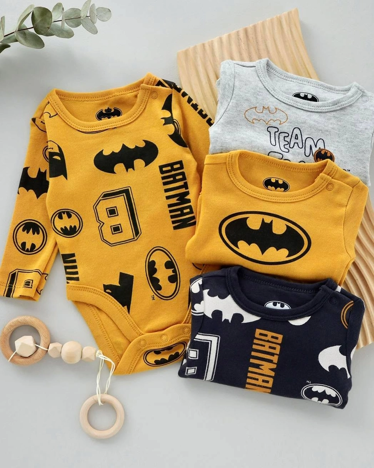 Kit 4 body bebe batman