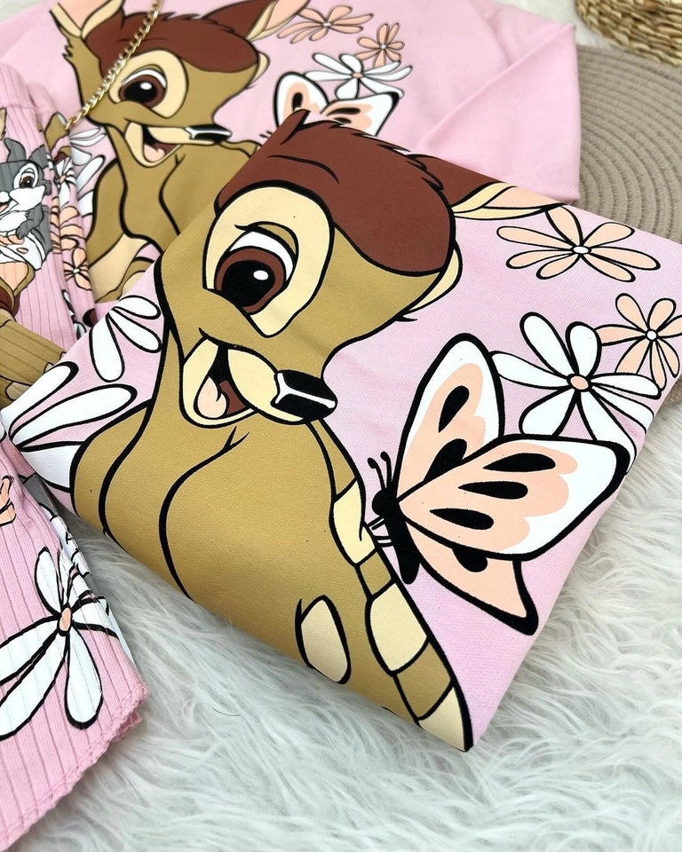 Conjunto Moletom Bambi Rosa  - 3