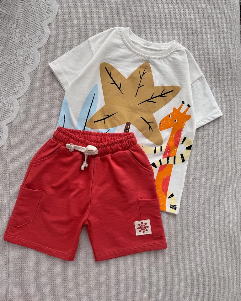 Conjunto verão girafa  - 1