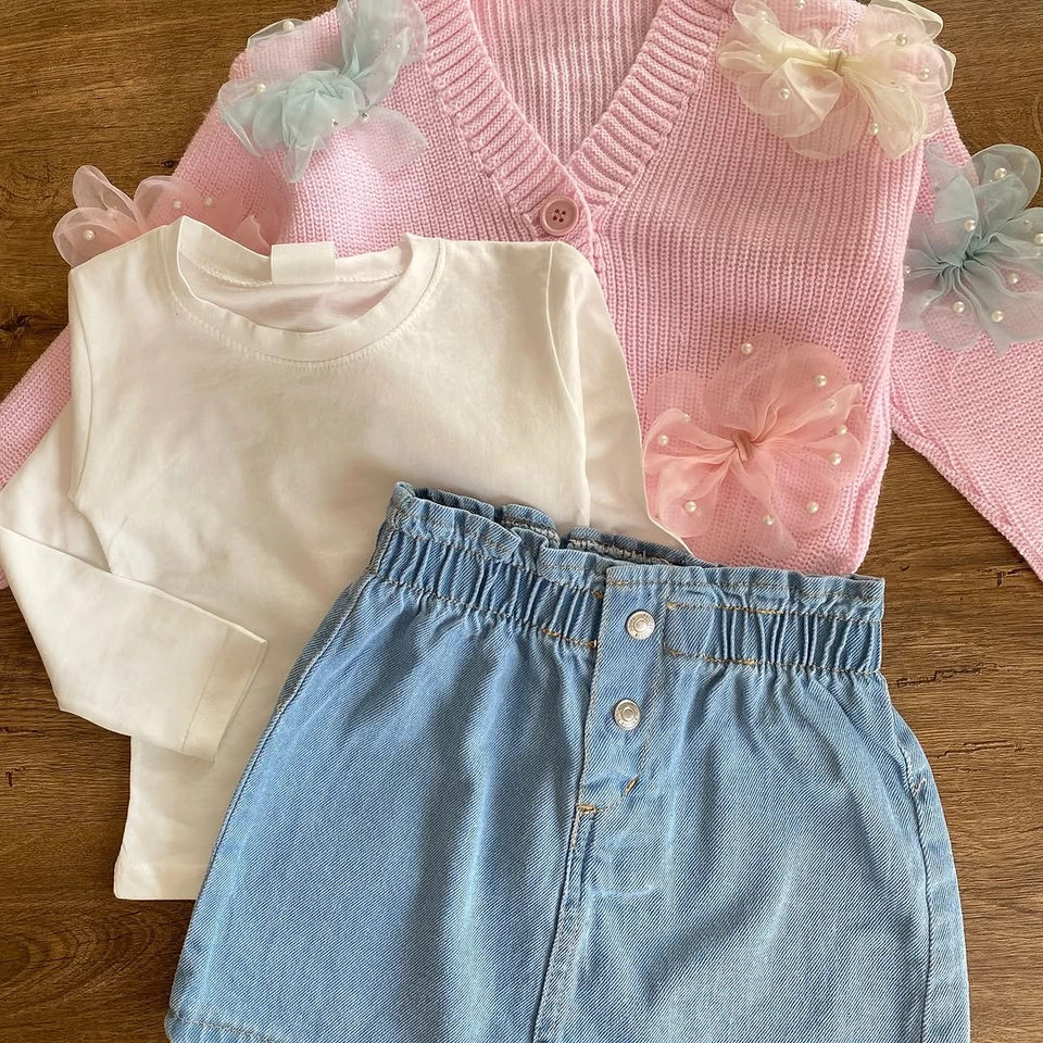 Conjunto flores claras - 3