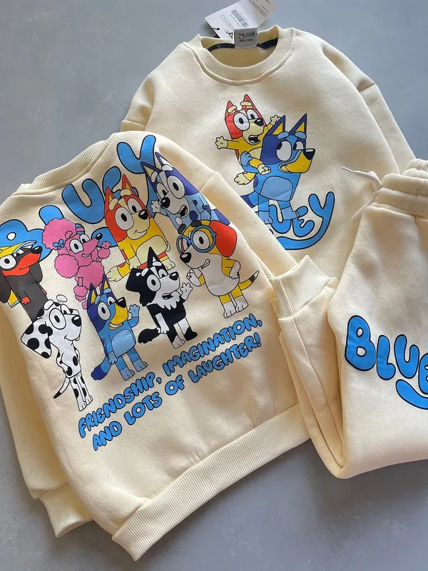 Conjunto moletom Bluey 