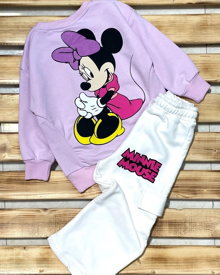 Conjunto moletom Minnie lilás  - 1