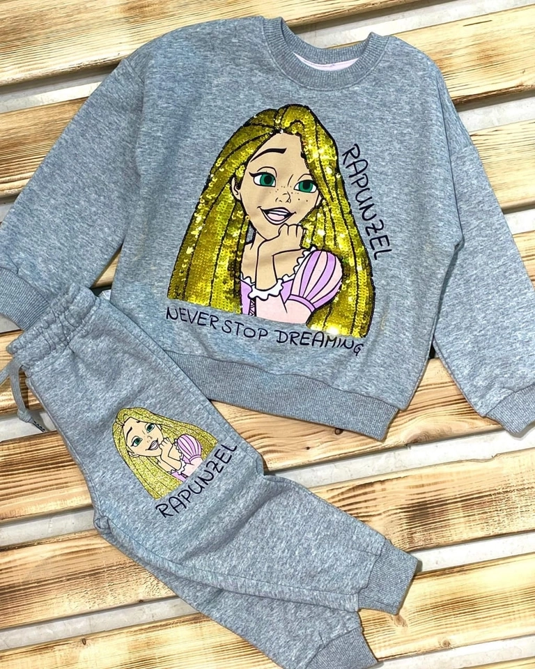 Conjunto Moletom Rapunzel  - 1