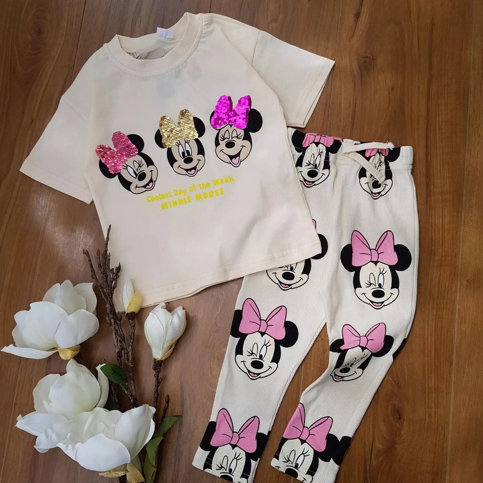 Conjunto Meia Estação Três Minnie - 1