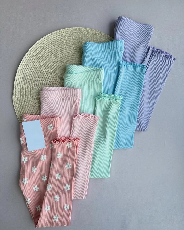 Kit 5 Calça Legging Canelada  - 1