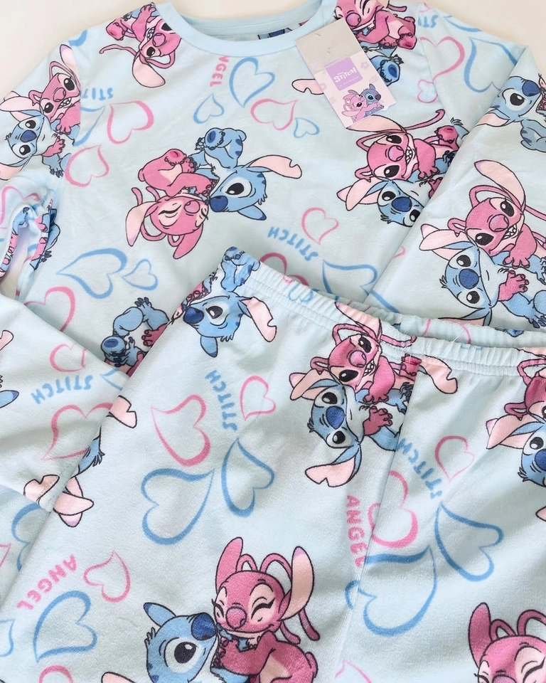 Conjunto De Pijama Stitch Fleece - 2