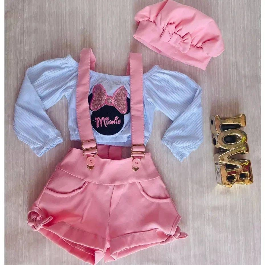 Kit Jardineira Minnei  - 2