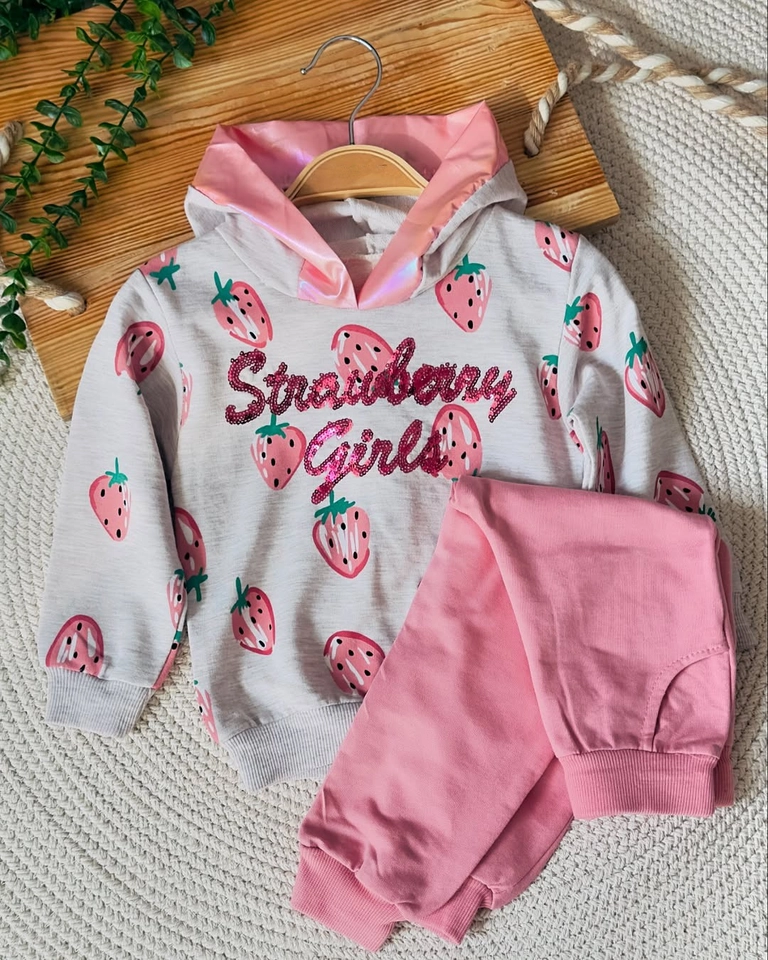 Conjunto moletom Morango  - 1