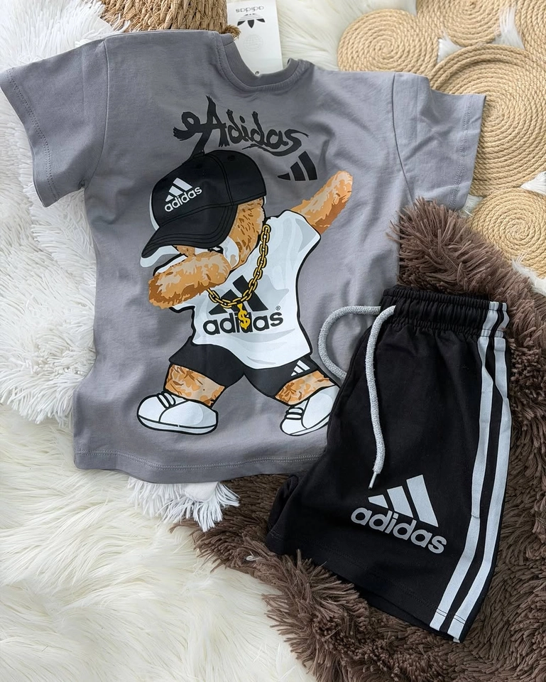 Conjunto verão adidas urso  - 1