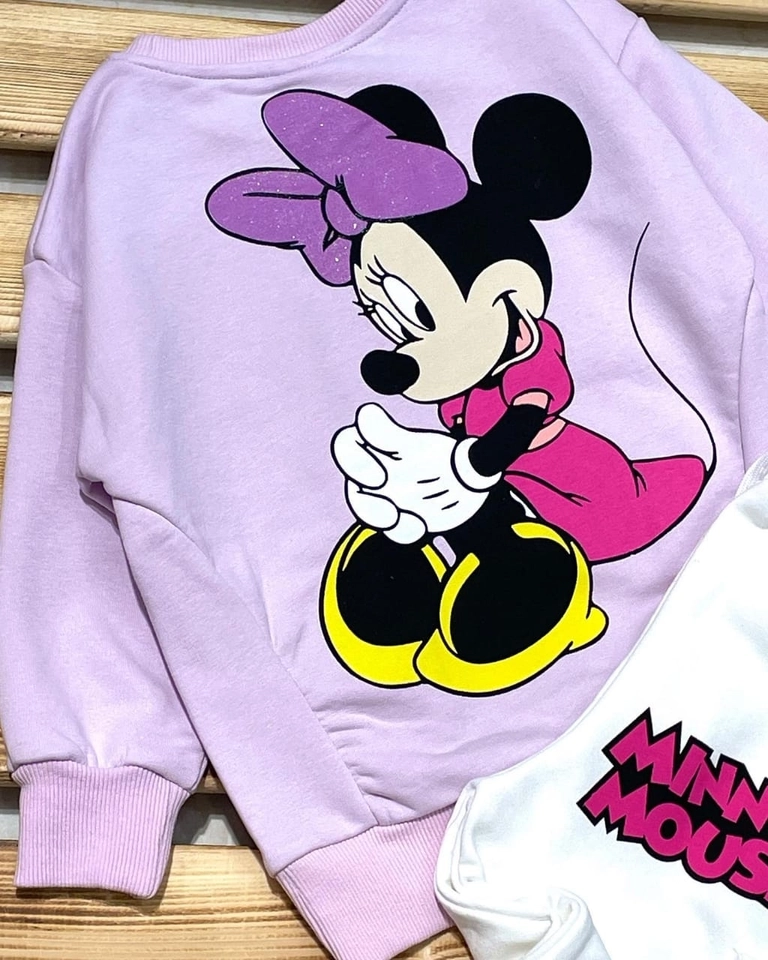 Conjunto moletom Minnie lilás  - 2
