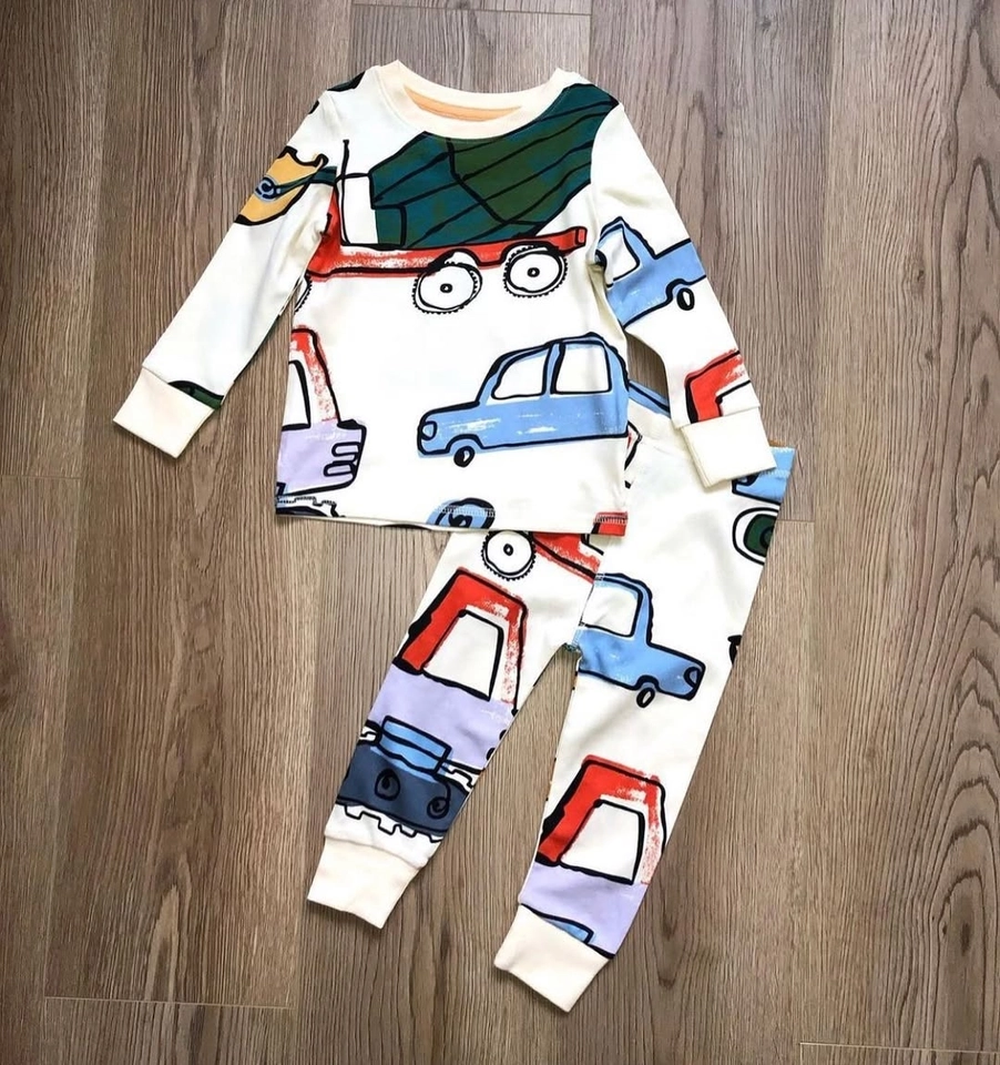Kit 3 Pijamas Manga Longa Carros - 4