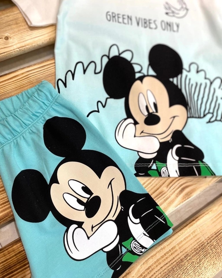 Conjunto Moletom Mickey Blue Baby - 4