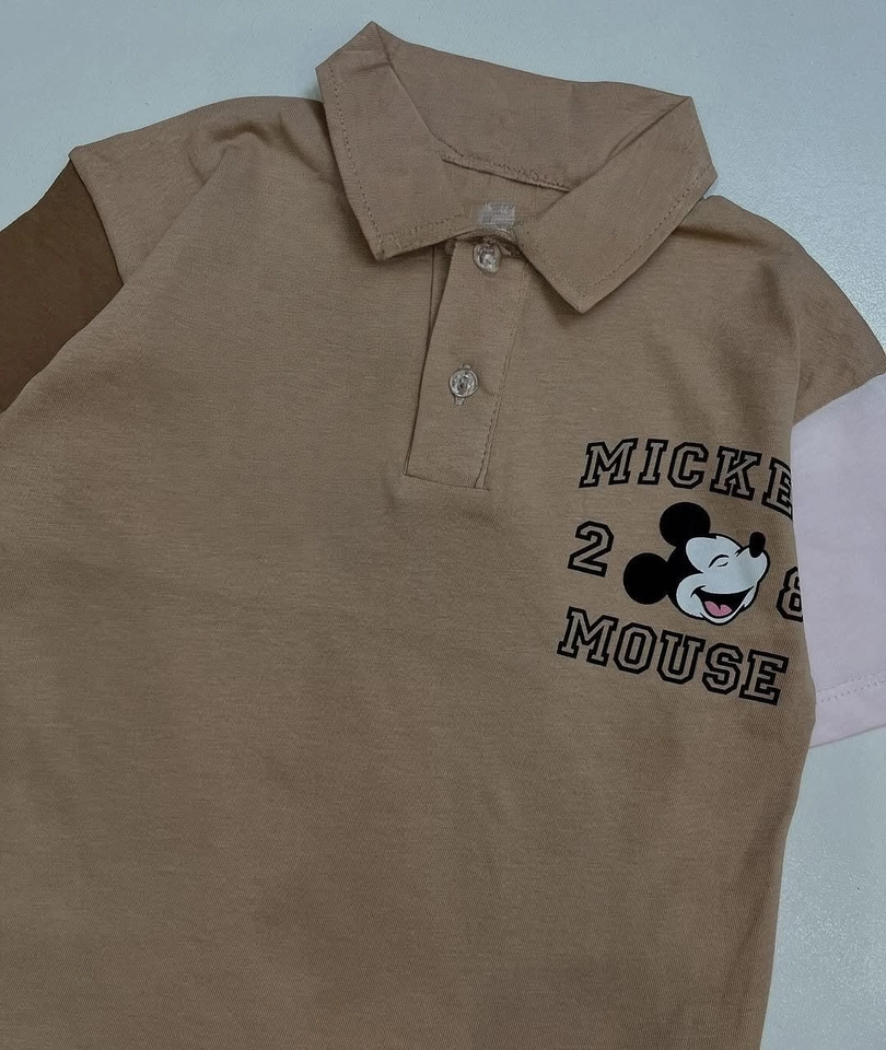 Conjunto verão Mickey Bege - 4