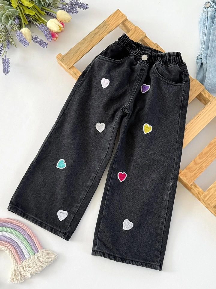 Calça jeans coração  - 1