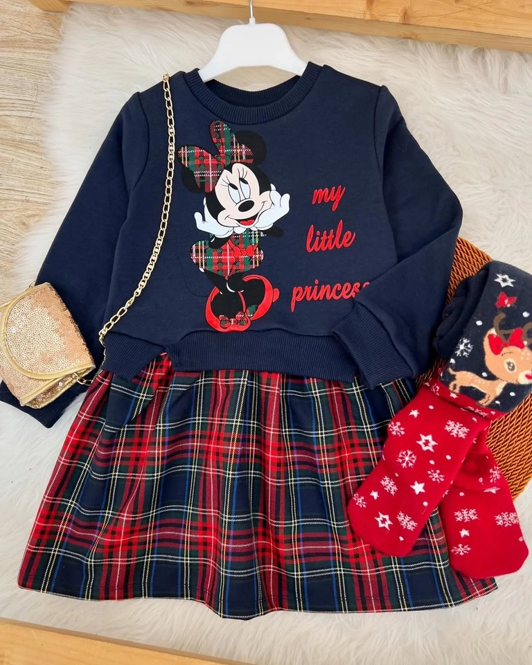 Vestido Minnie Festa Natalina - 3