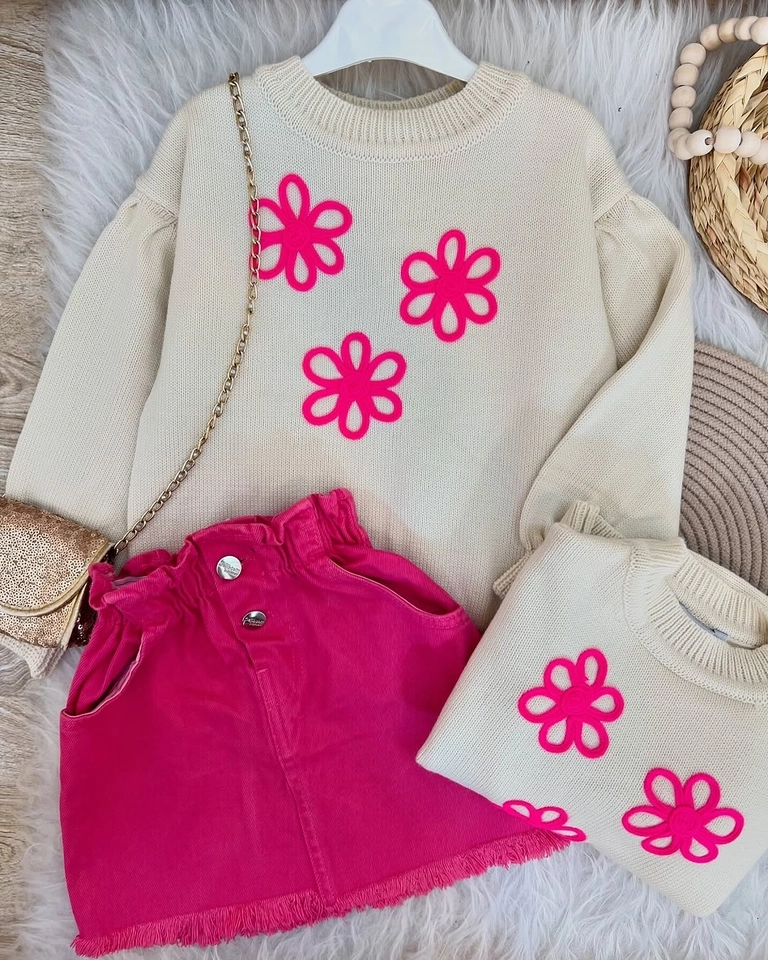 Conjunto Três Flor Neon  - 1