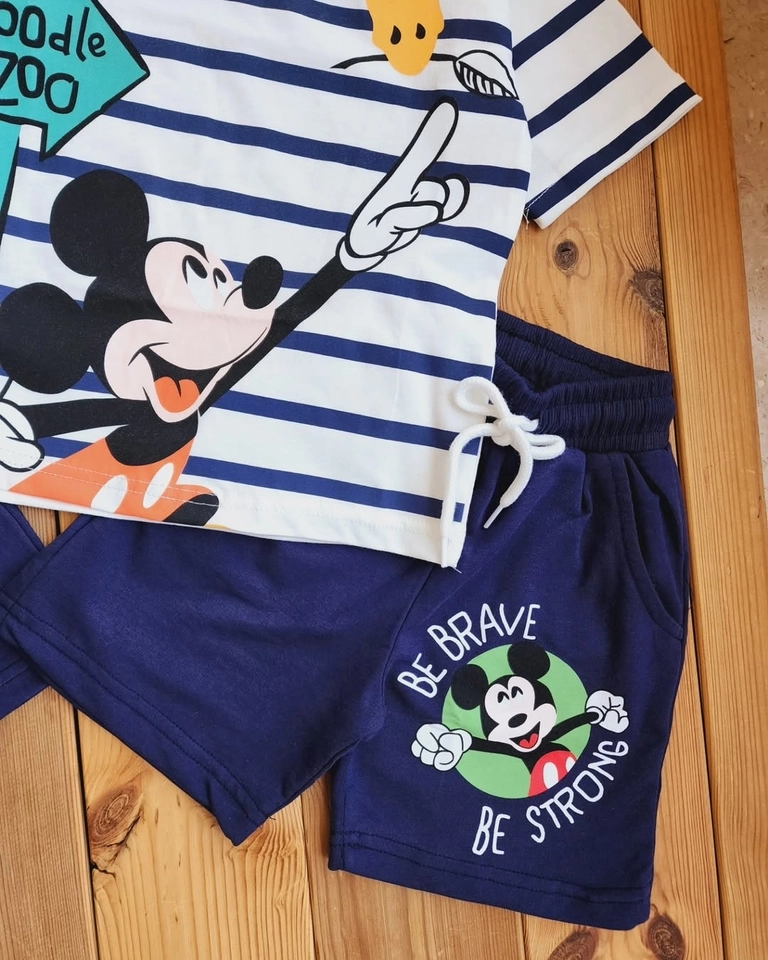 Conjunto Mickey Listrado  - 3