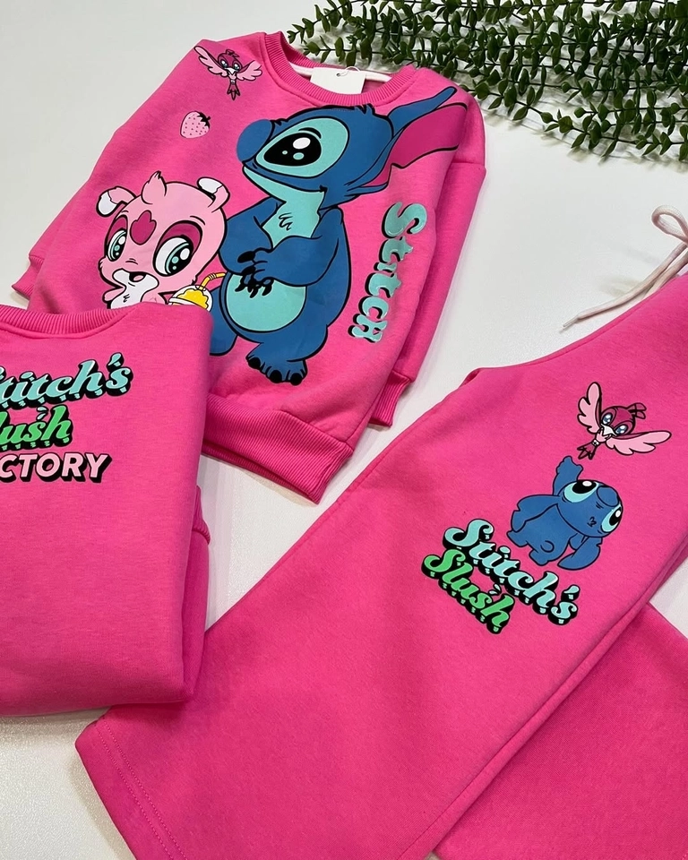 Conjunto Moletom Stitch Pink - 2