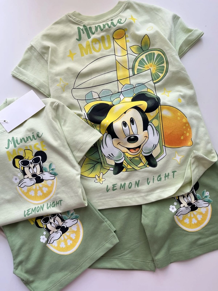 Conjunto de verão Mickey limonada 