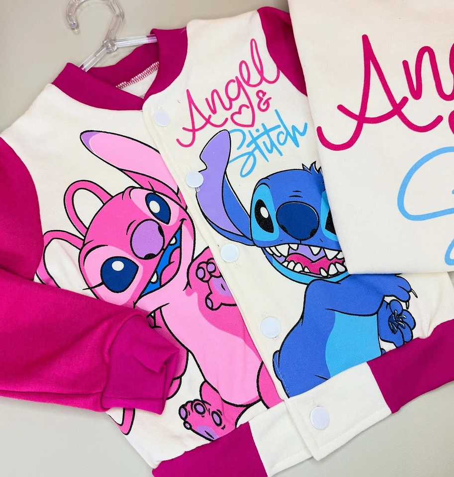 Blusa moletom collegin Stitch  - 2