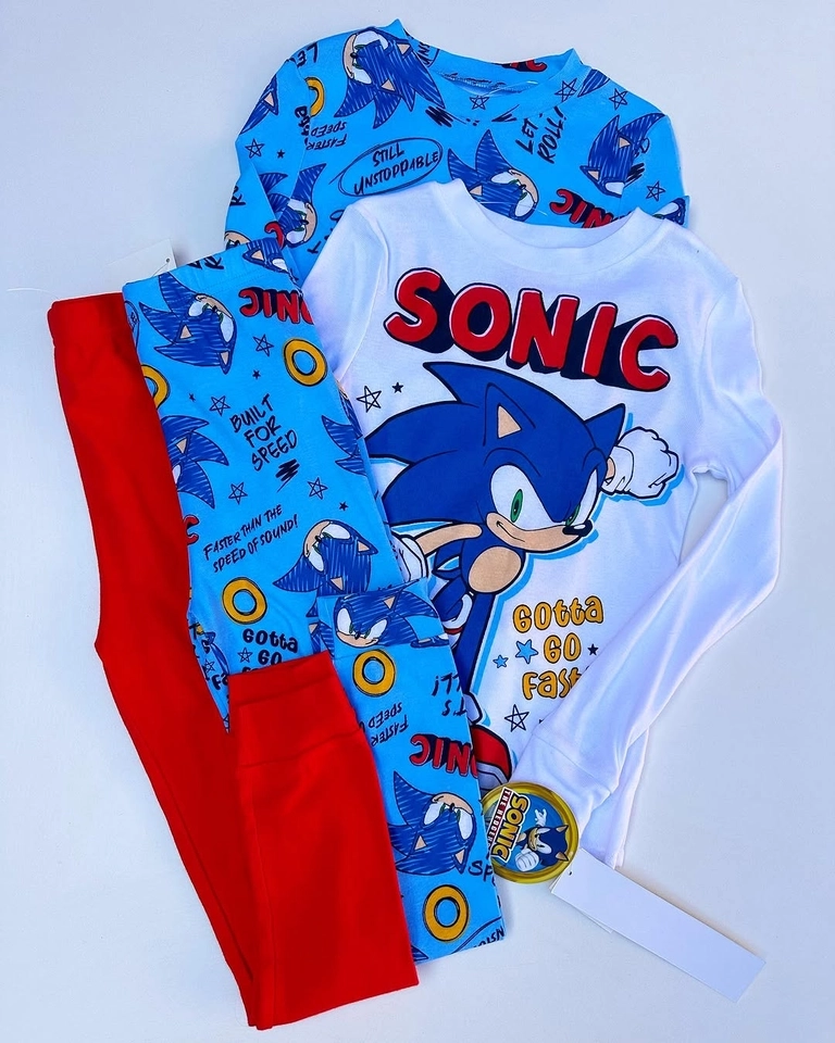 Kit 2 Pijamas Sonic  - 1