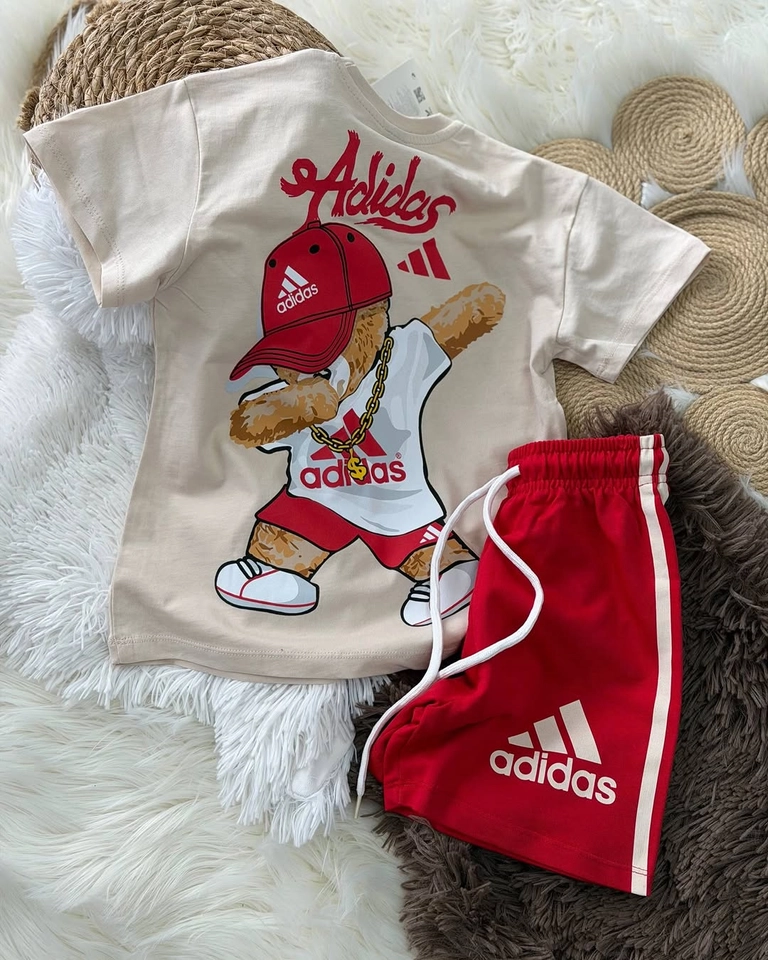 Conjunto verão adidas urso  - 2