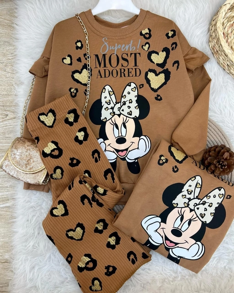 Conjunto Minnie Coração Dourado - 1
