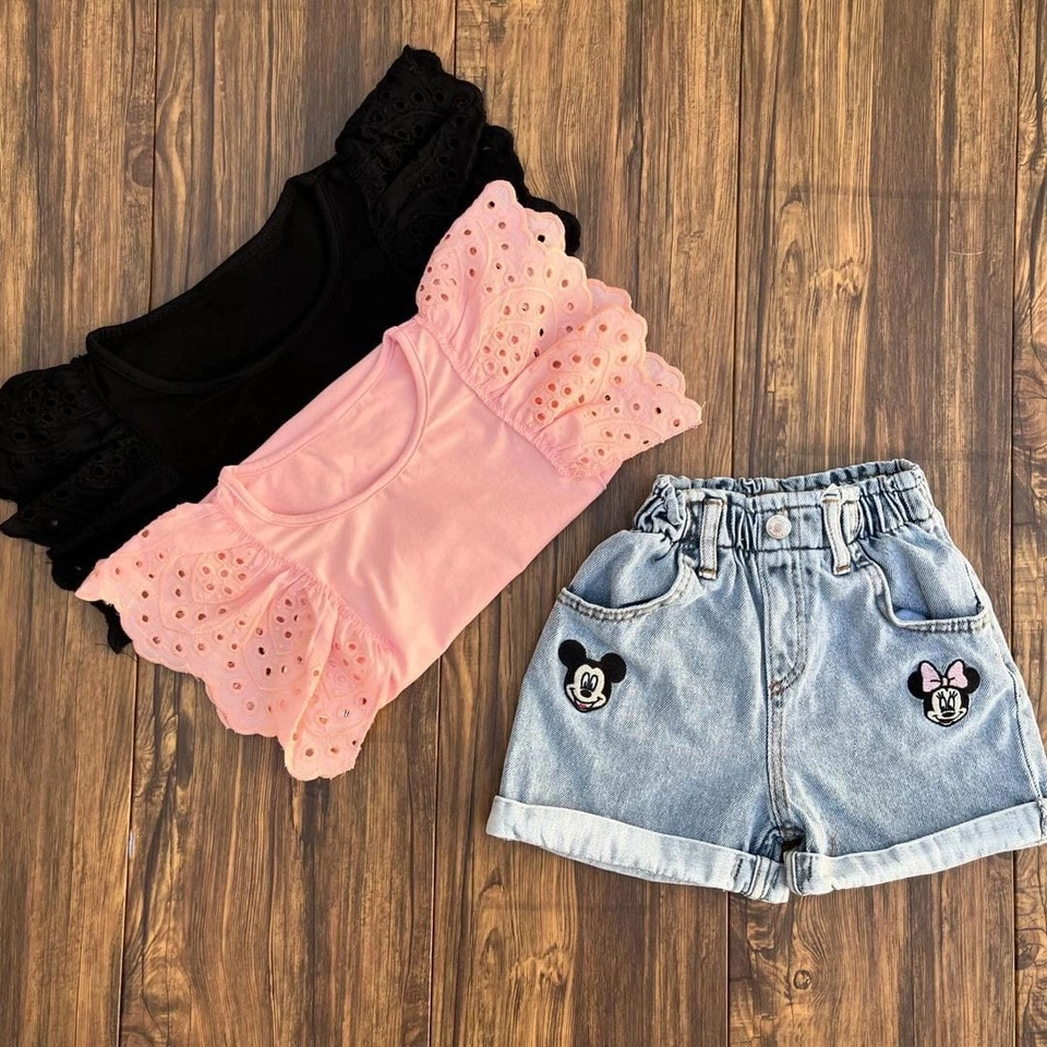 Conjunto Verão Minnie Jeans - 1