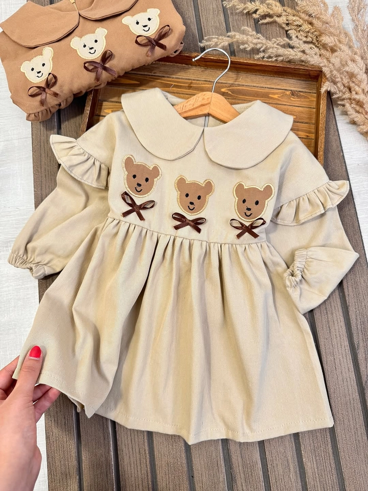 Vestido três ursinho 