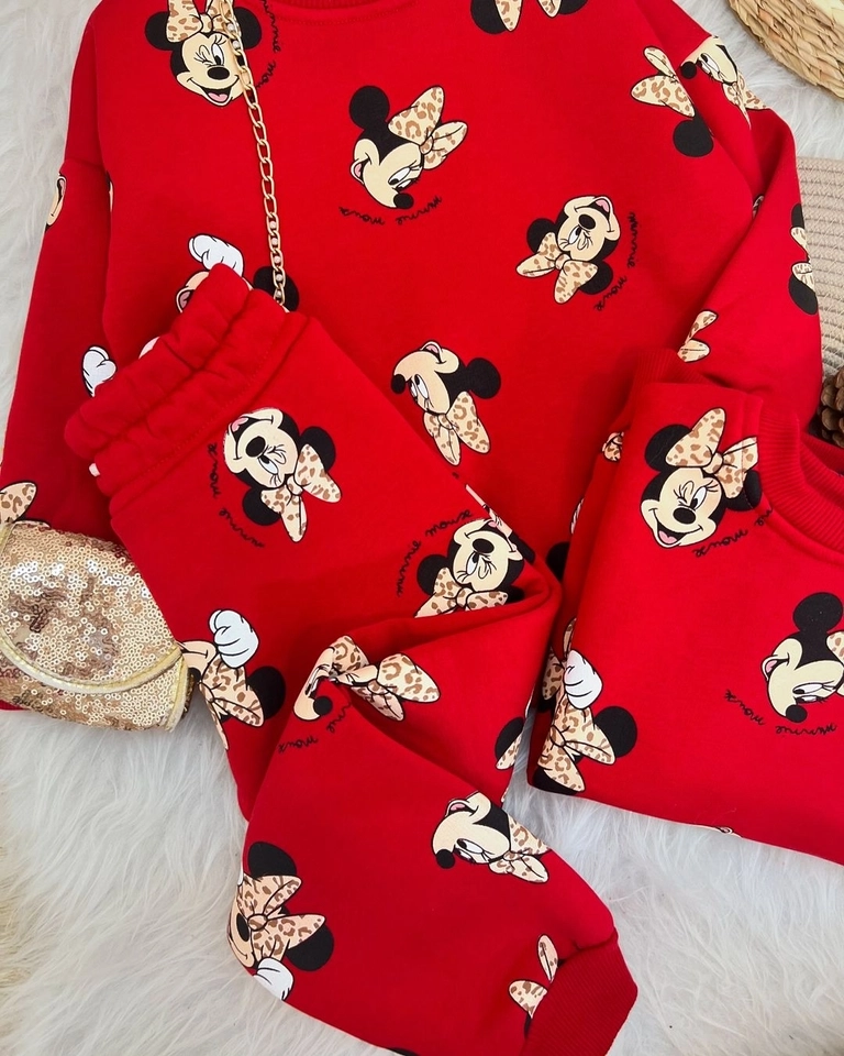 Conjunto Moletom Minnie Red - 2