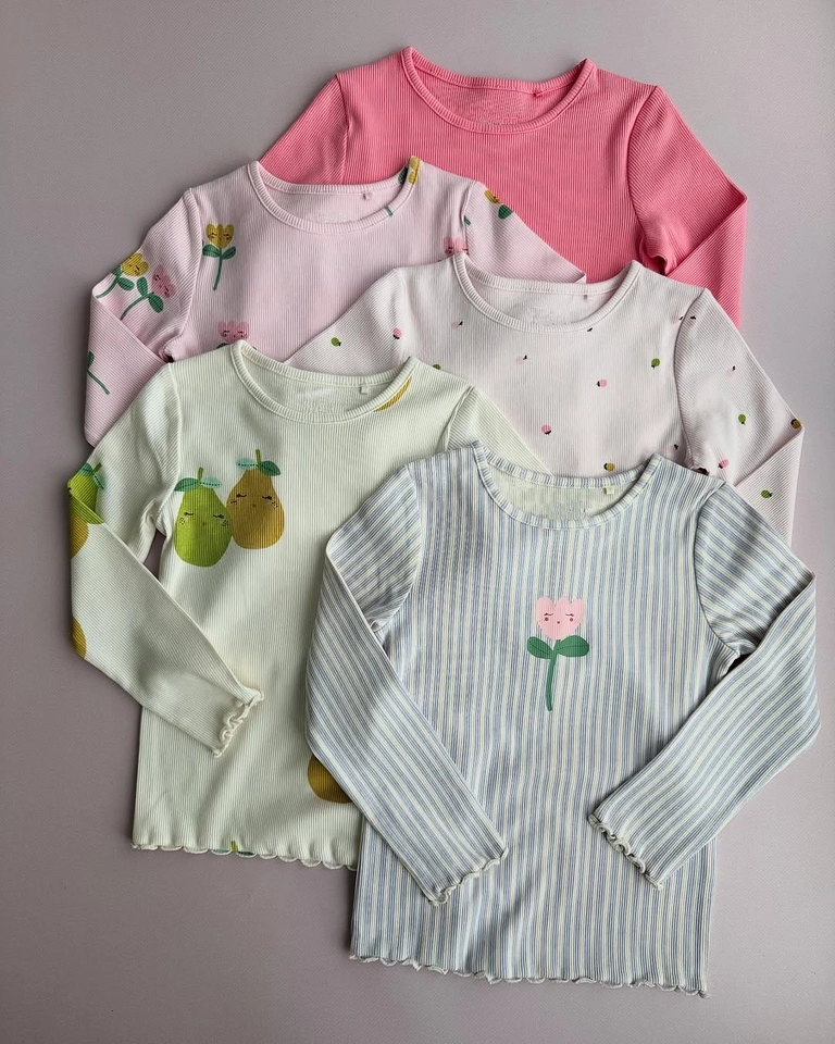 Kit 5 Blusas Manga Longa  - 1