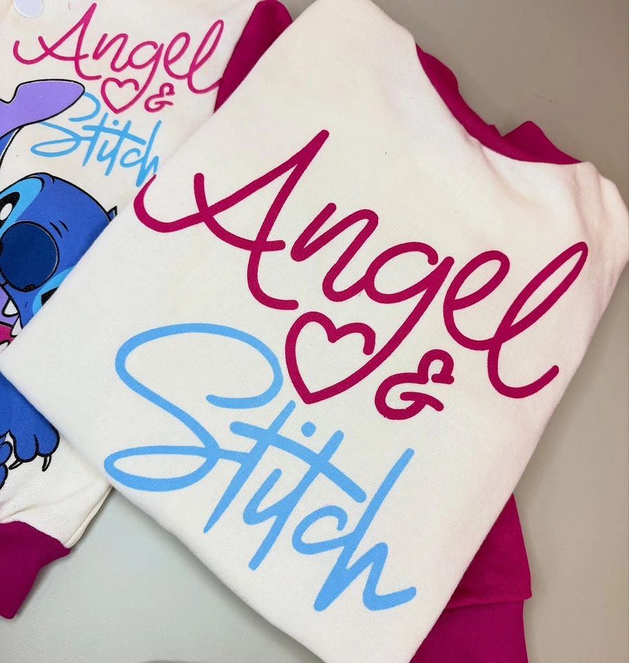 Blusa moletom collegin Stitch  - 3