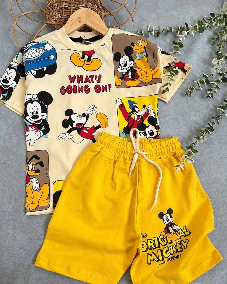 Conjunto Verão Mickey Amarelo  - 1