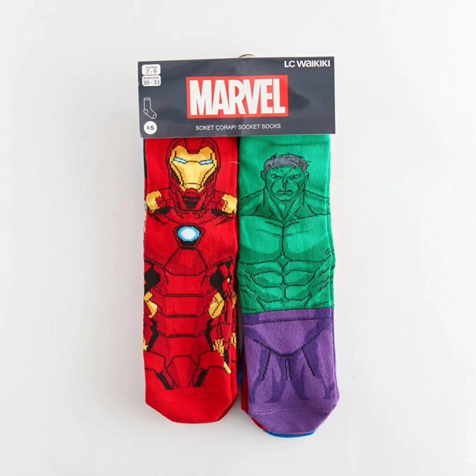 Kit 5 Meias Marvel  - 3