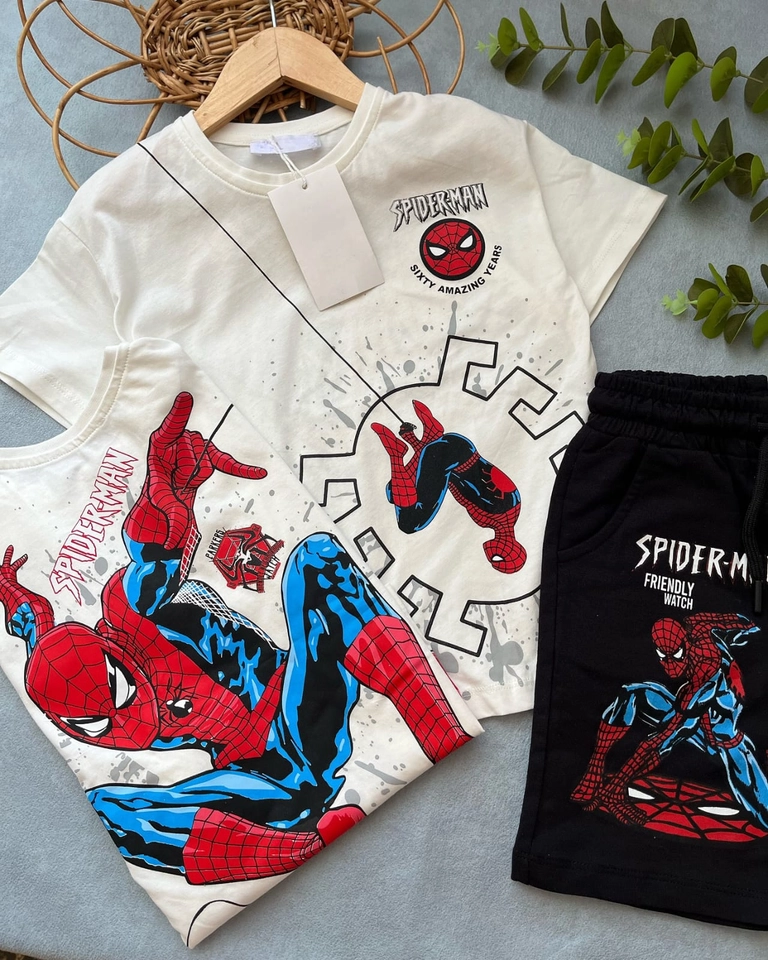 Conjunto de verão homem aranha 