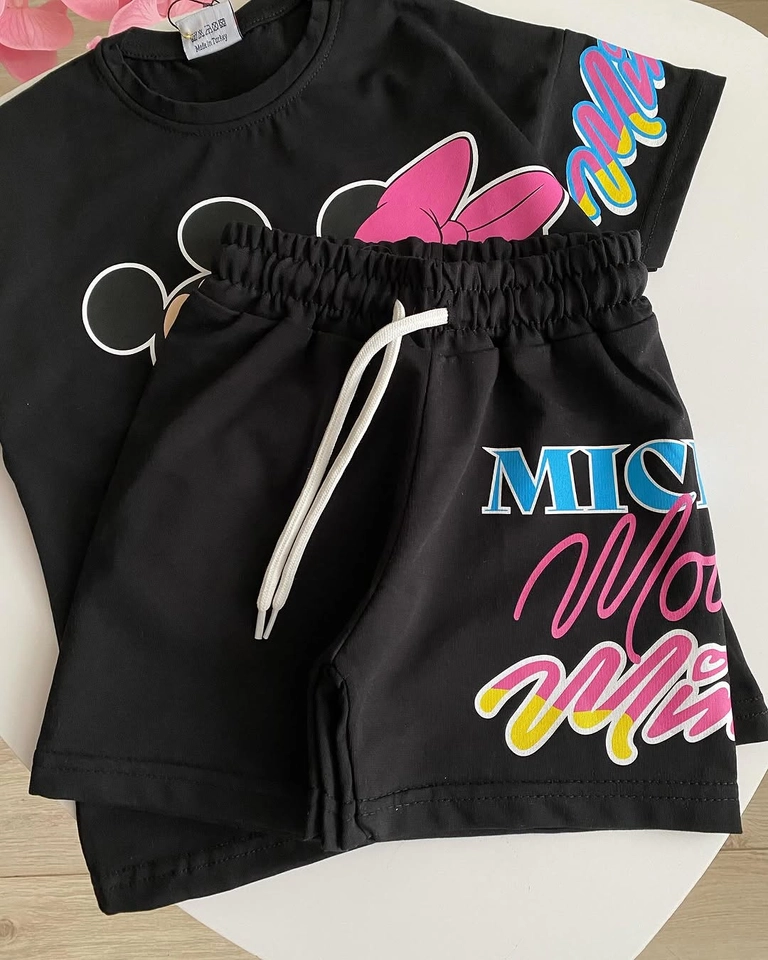 Conjunto de verão Disney Black  - 2