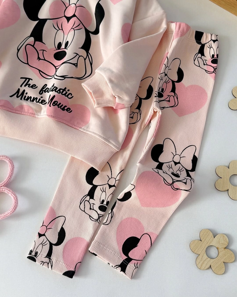 Conjunto inverno Minnie rosa bebe - 3