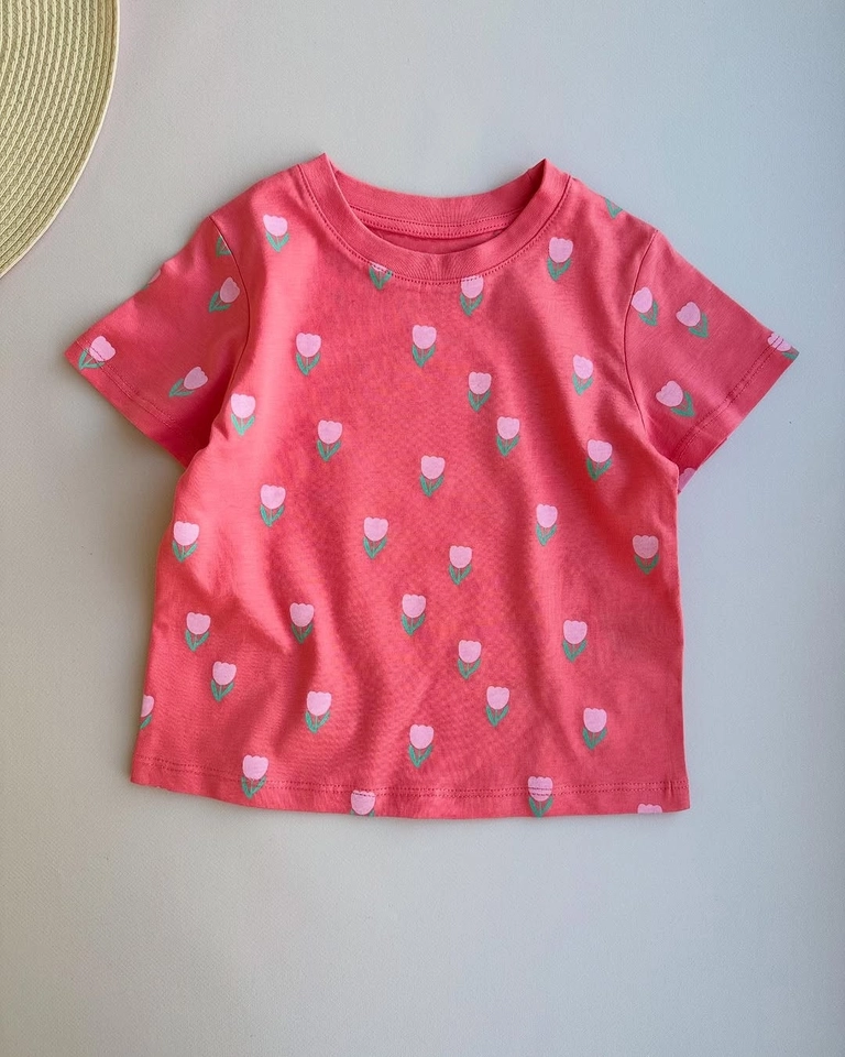 Kit 3 Blusas Cropped Rosas - 4