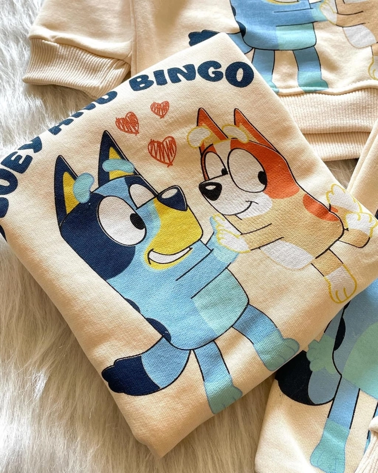 Conjunto Moletom Bluey e Bingo - 3